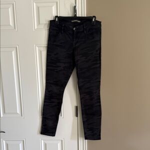 Express Black Camo Skinny Jeans